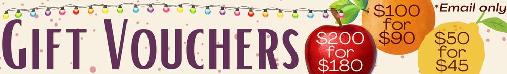 Christmas Vouchers - with free voucher NEW