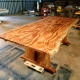 35 year old African mahogany tree crafted in Darwin by arborists Steve Parker into a table