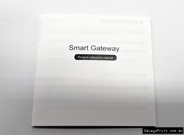 Instruction manual of the smart gateway
