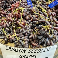 Crimson Seedless grapes being displayed in an Australian Fruit shop ready for sale
